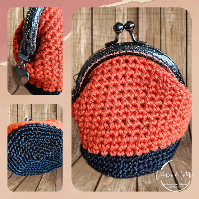 Adoptez le style artisanal ! réalisé au crochet, ce porte monnaie allier parfaitement modernité et tradition