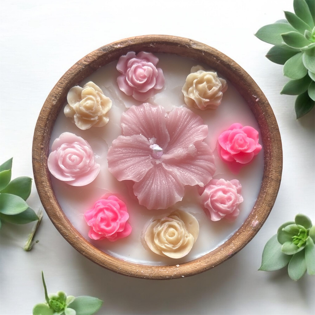Bougie fleur 