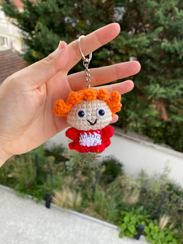 Ponyo Crochet Keychain - Studio Ghibli