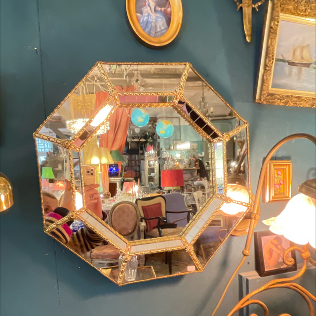 Spiegel Hollywood Regency Trapez Spiegel