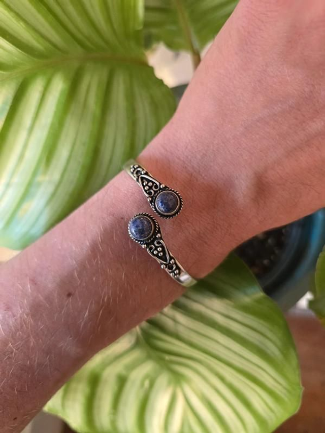 Lapis Lazuli - Bracelet jonc réglable 