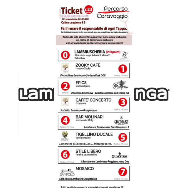 Ticket CARAVAGGIO