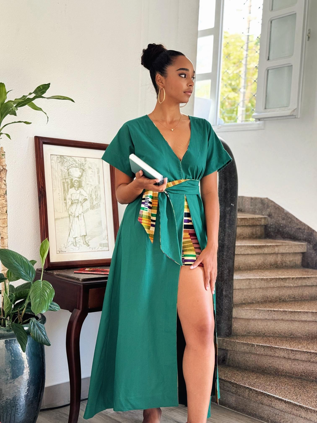 Robe Tunique verte / Short Wax