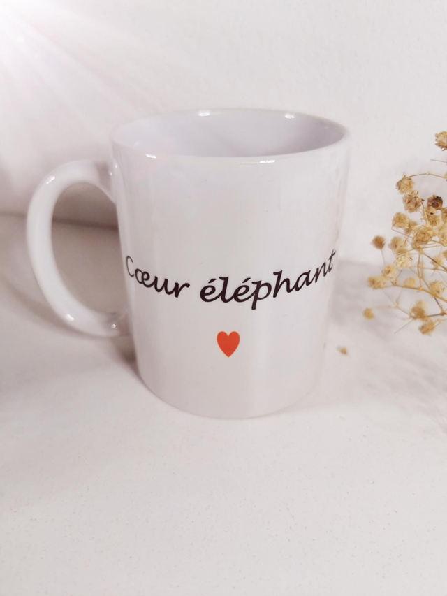Tasse &quot; Cœur éléphant&quot; 