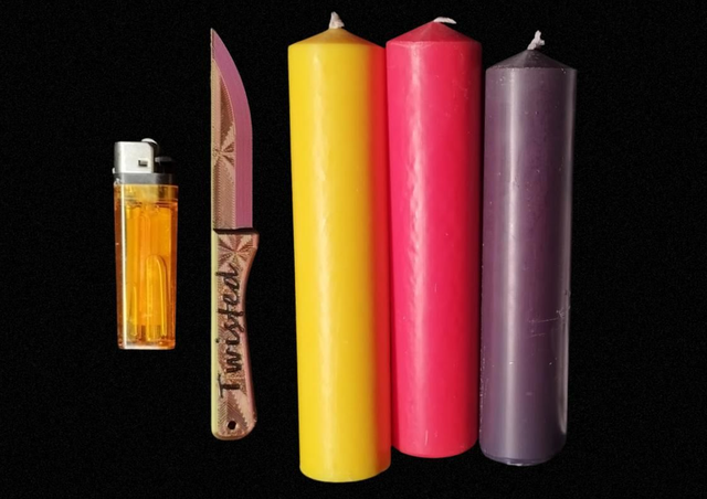 Twisted starter candle kit