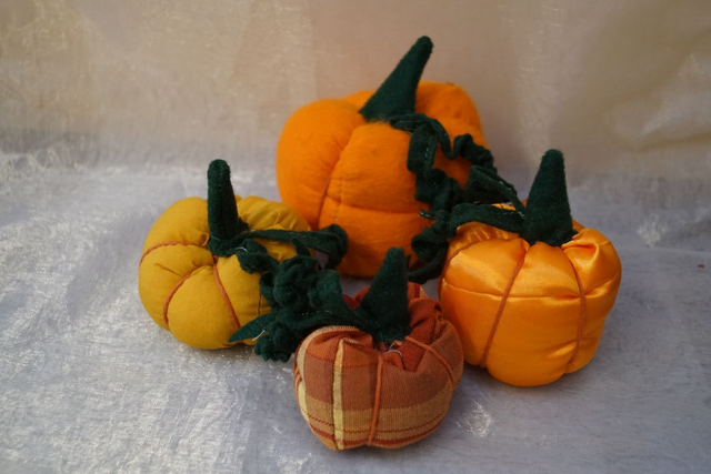 Kürbis genäht 