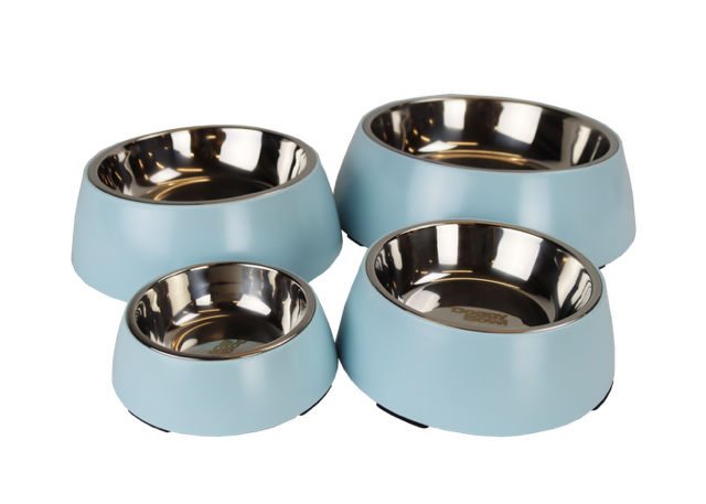 DoggyBowl Metallic Blue