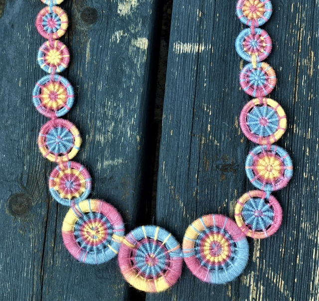 Dorset Button Jewellery Kit - Whirlpool Necklace (bamboo)