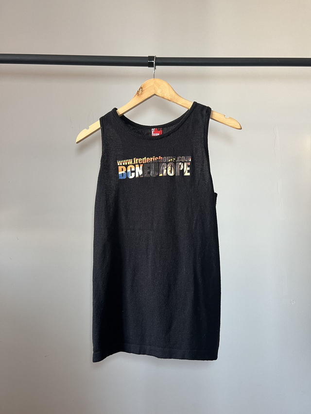 Débardeur tunique noir Fusion #0073 