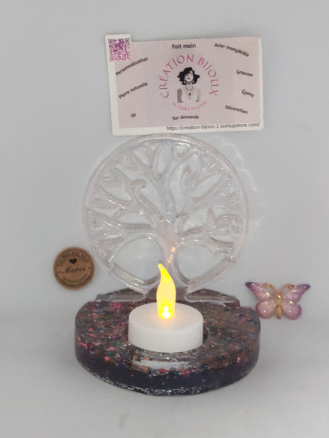 Arbre de vie avec porte bougie 