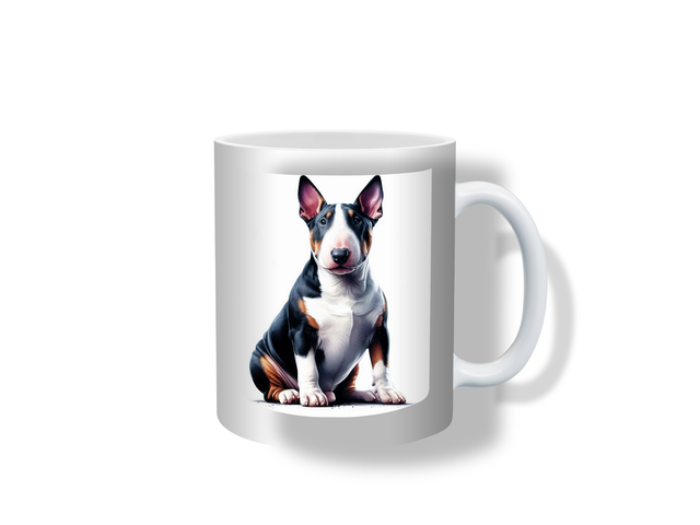 Tri Coloured British Bull Terrier Mug