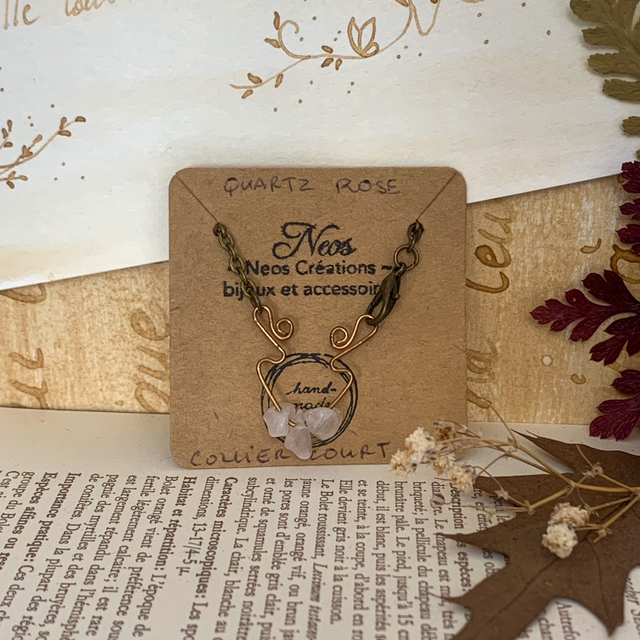 Braderie des Fées - Collier Murmure - Quartz Rose