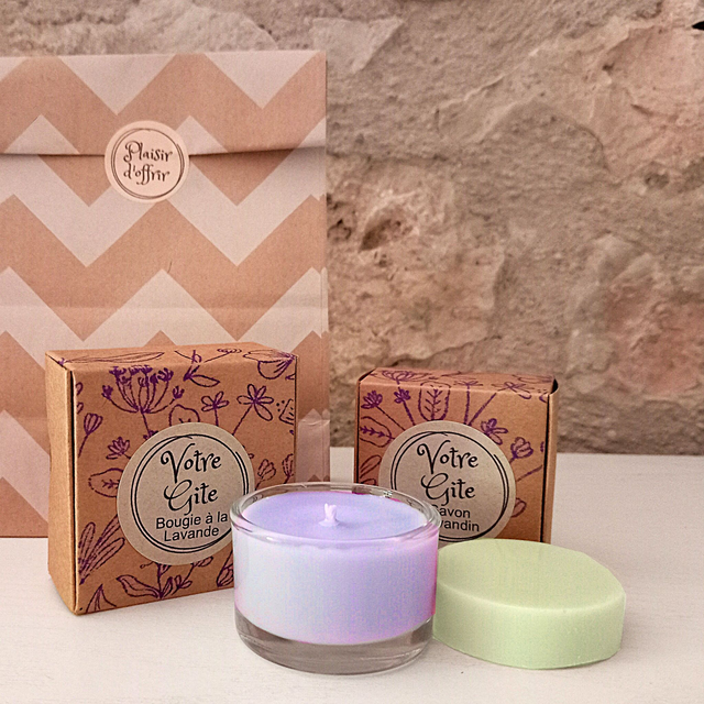 Soap and Candle Welcome Gifts for your Gîte or B&B Guests - Priced from