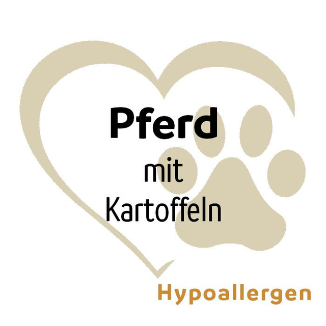 Dose Pferd mit Kartoffeln