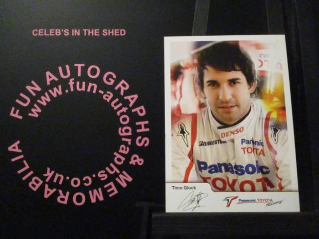 Timo Glock Original Pre-Print 6x4 Photograph