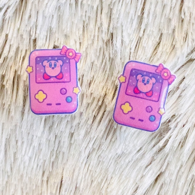 Boucles d’oreilles Kirby Gaming
