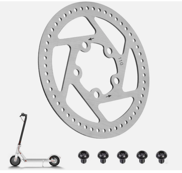 Frein à disque 110 mm 5 trous + vis scooter électrique disques de frein accessoires de rechange