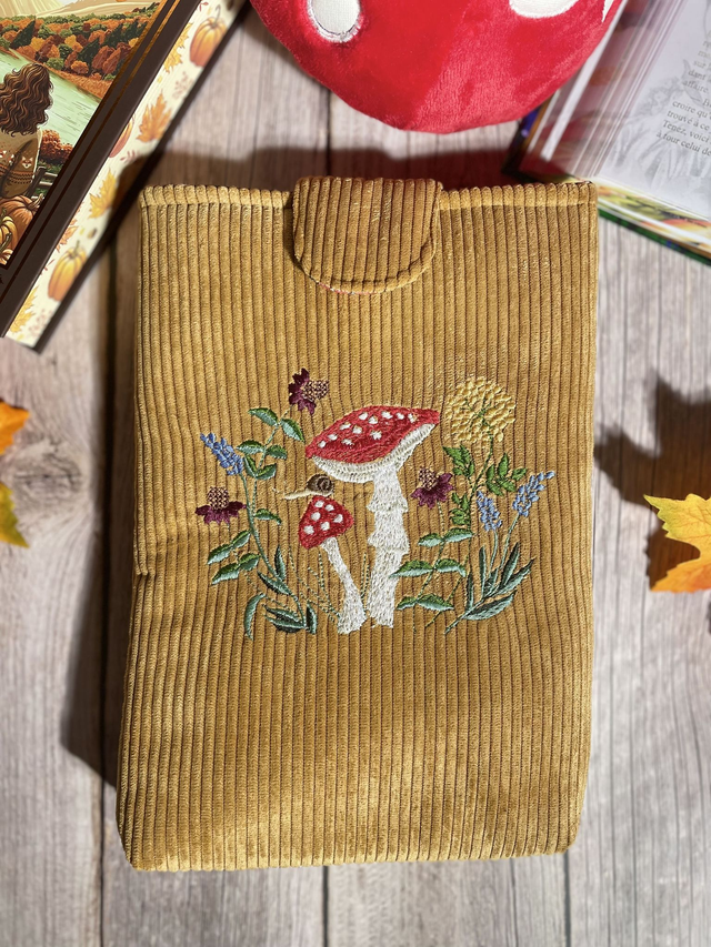 Pochette à livre champignon