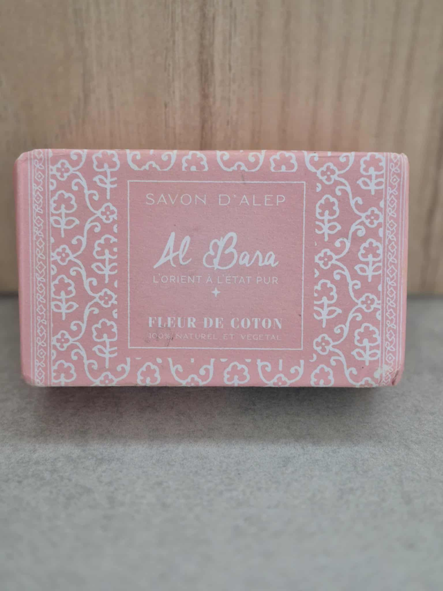 SAVON D'ALEP AMBRE 100% naturel AL BARA- Fabrication traditionnelle.