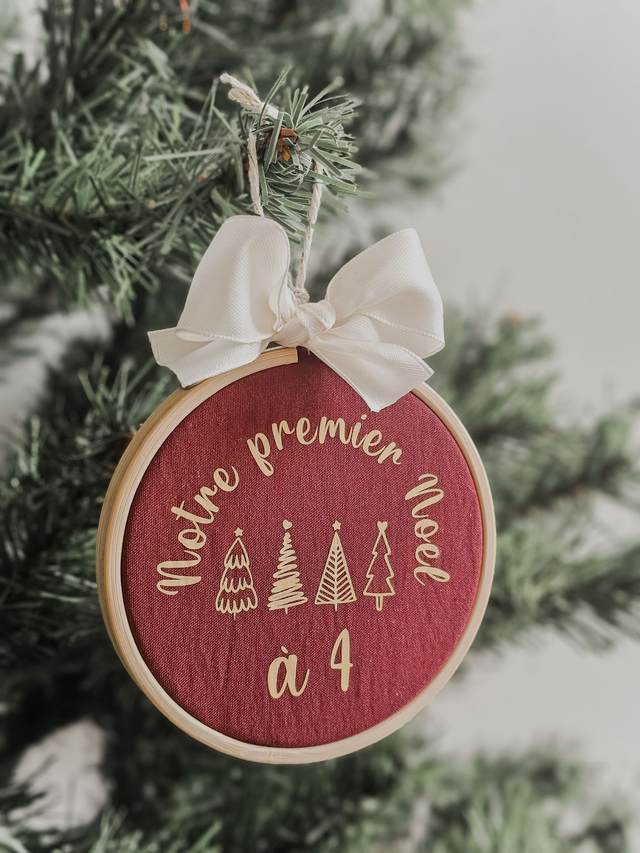 Boule de Noël - Notre premier Noël à 4