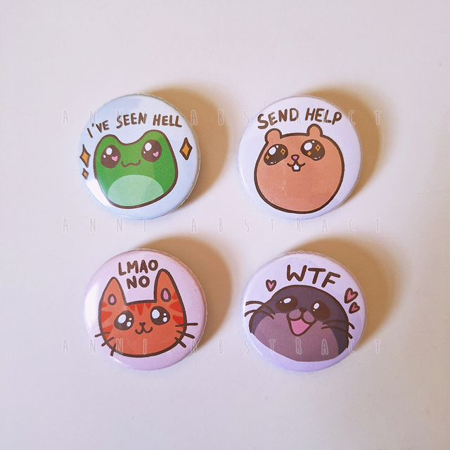 Original Art | Meme Button Badges