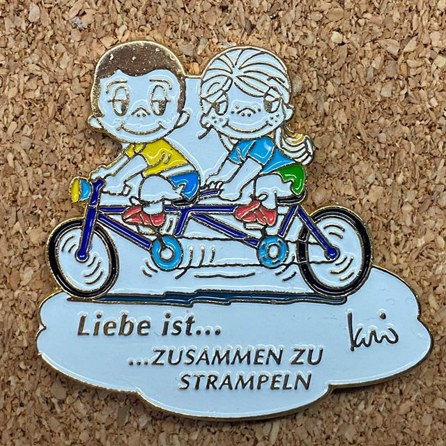 Pin Liebe ist… zusammen zu strampeln