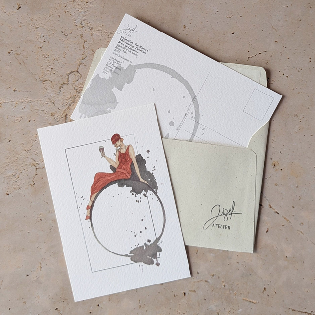 Carte postale - Vin Nature - Années Folles, Brun de Garance