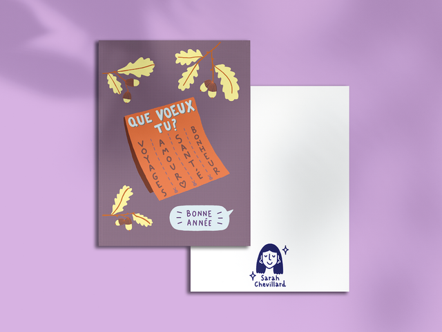 Que voeux tu - Carte