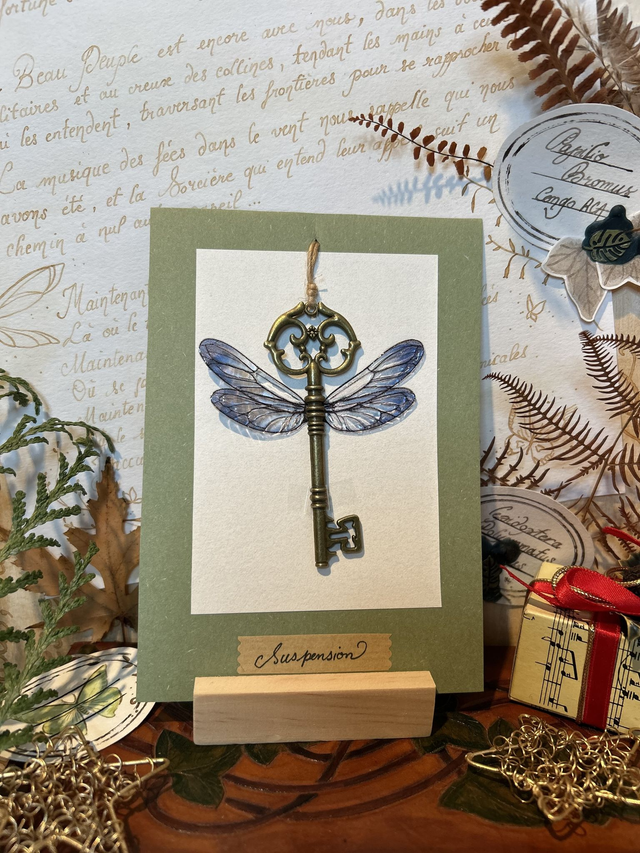 Clé Féerique - Libellule Sylphaë