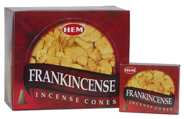 HEM Incense, Cone, Frankincense, 10pk