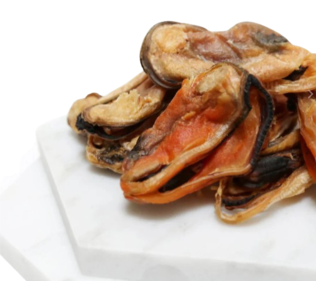 Moules séchées pour chiens et chats (sachet de 100G)