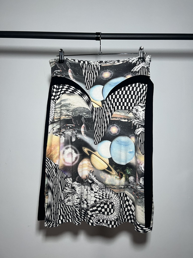 Psychedelic skirt #0158 