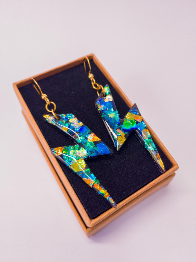 Pendientes Rayos Brillos Nocturnos 