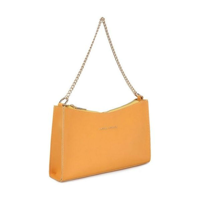 SAC A MAIN LAURA ASHLEY JAUNE MARRON
