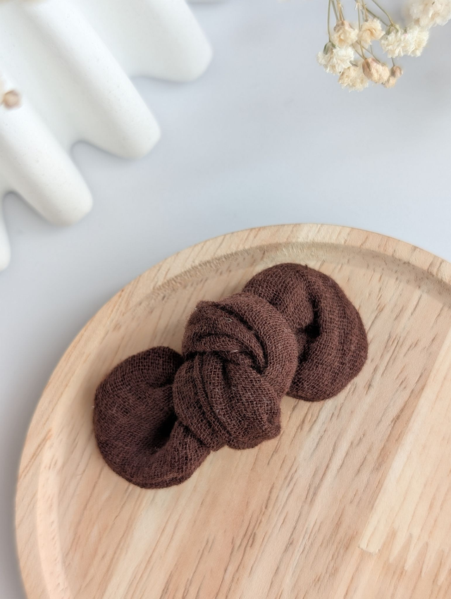 Barrette Noeud Romie cacao