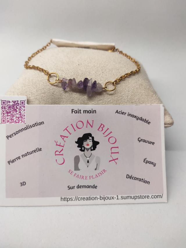Bracelet améthyste 