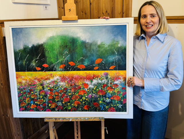 Original Painting- Border Poppy Field-