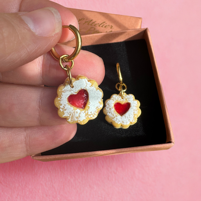 Sablés coeur à la fraise