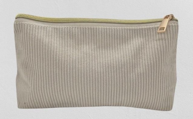 Pochette Élégante à personnaliser en Velours Côtelé Souple