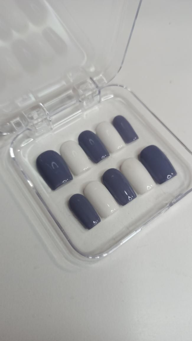 Duo de gris et blanc - Carré S 