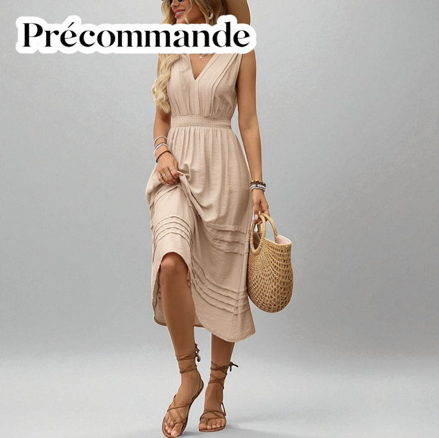 Robe AMARA Beige | PRÉCOMMANDE 