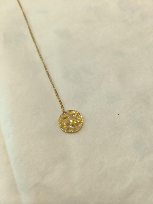 Collier rond martelé 