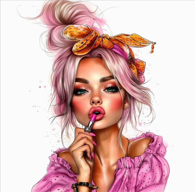 Panneau  femme en Polyester - 30x30cm  