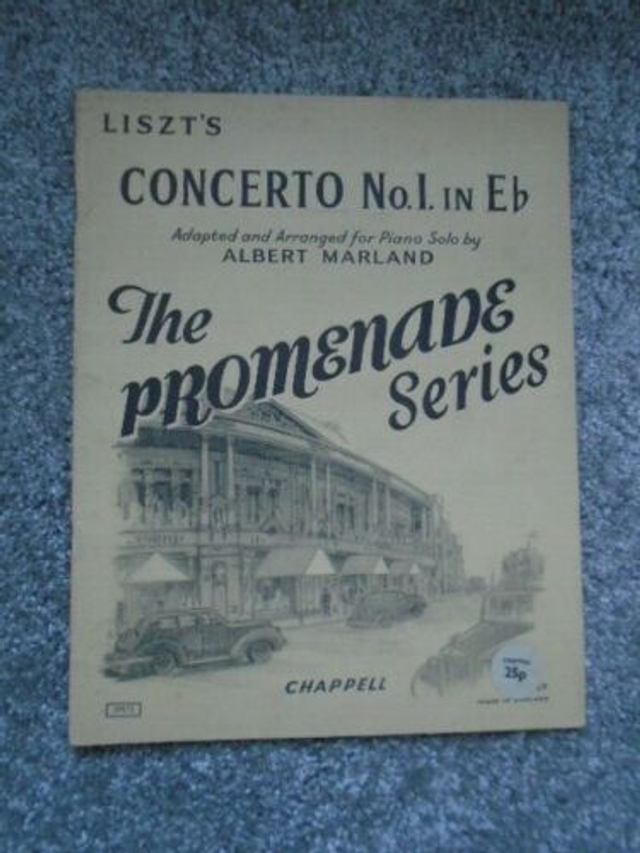 Liszt's Concerto No. 1 In E Flat For Piano Solo By Albert Marland Sheet Music