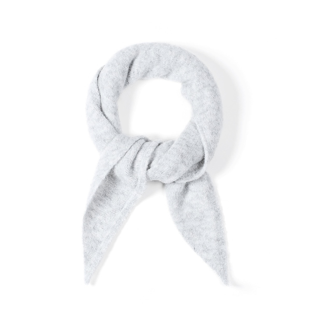 Sjaal casual effen lichtgrijs