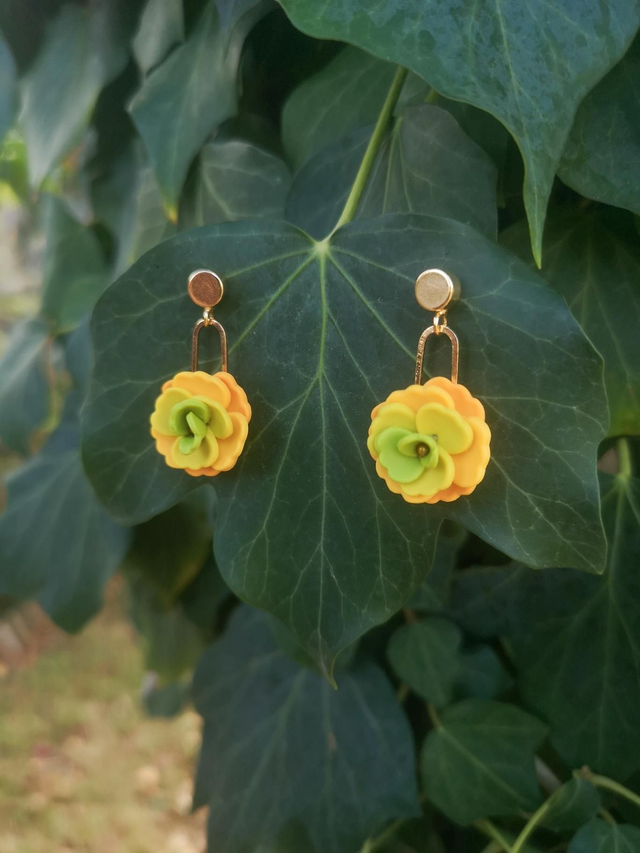 Collection Florale Vent d'automne - Boucles d'oreilles Lyna