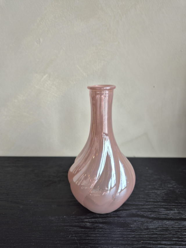Vaasje roze metallic