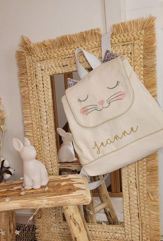 Sac à dos petit chat 🐱 blanc