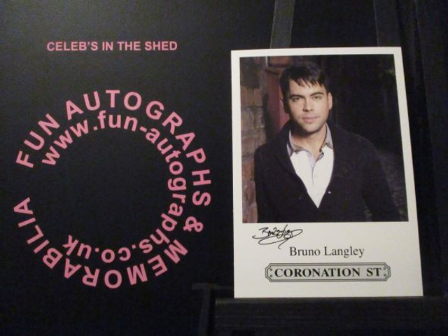 Bruno Langley (Todd Grimshaw) Original Coronation Street Pre-Print Cast Card