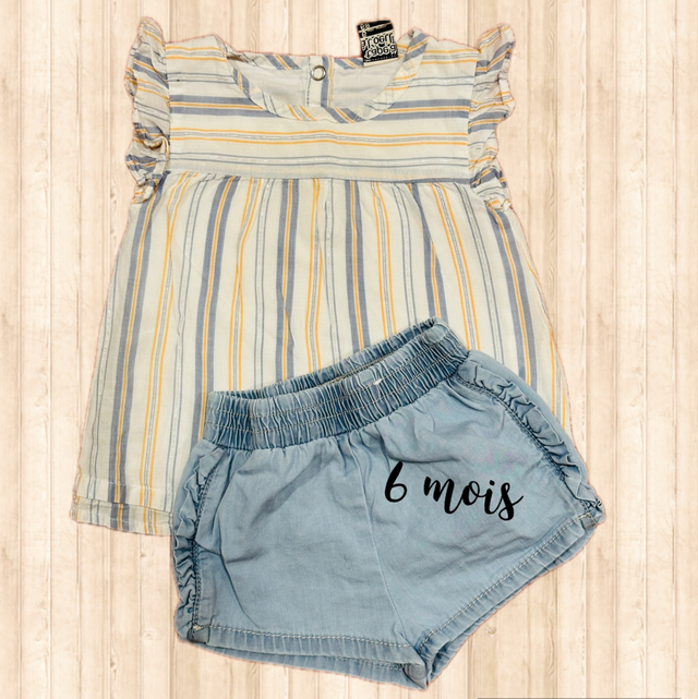 Ensemble blouse avec short, tape à l’œil 